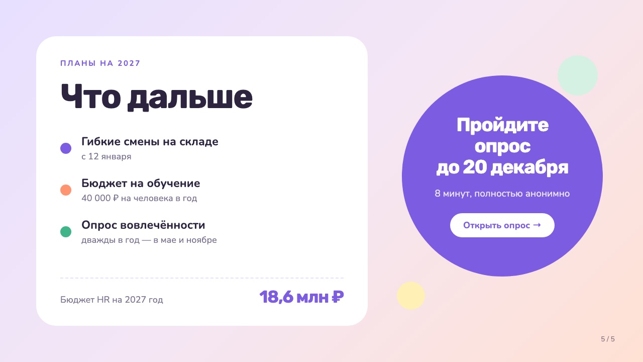 Слайд 5: Что дальше