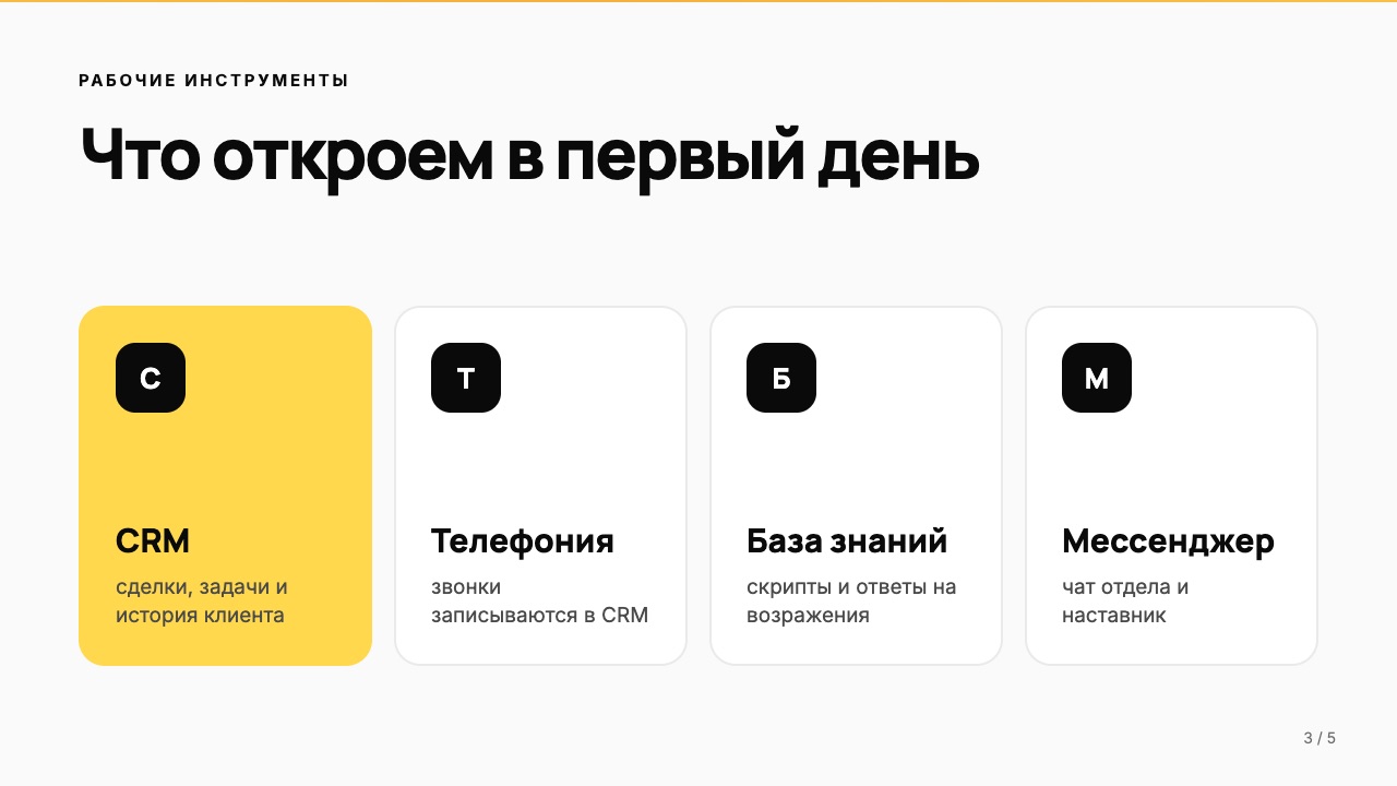 Слайд 3: Рабочие инструменты
